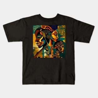 African Print Design Kids T-Shirt